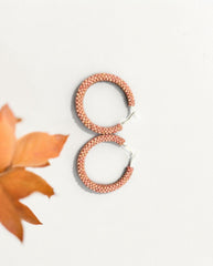 Handcrafted Artisanal Rhodochrosite Beads Earrings