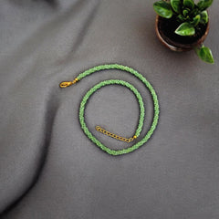 Chrysoprase Beads Twisted Necklace – Handcrafted Jewelry for Style & Balance By Jewel Rush