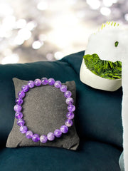 Amethyst Healing Bracelet – Calm, Clarity & Spiritual Protection