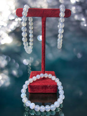 Natural Chalcedony Healing Bracelet – Harmony, Positivity & Emotional Balance