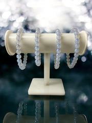Natural Chalcedony Healing Bracelet – Harmony, Positivity & Emotional Balance