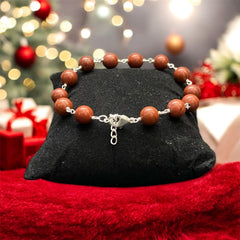 Handcrafted Healing Red Jasper Bracelet