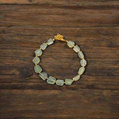 Handcrafted Artisanal Prehnite Tumble Bracelets