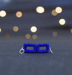 handcrafted artisanal lapis lazuli beads earrings