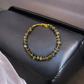 Handcrafted Artisanal Labradorite Roundel Bracelet
